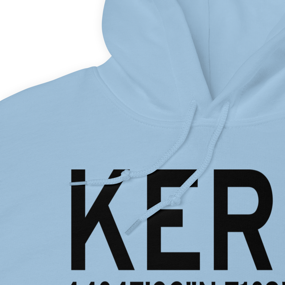 Errol Airport (KERR) ICAO Hoodie Sweatshirt 