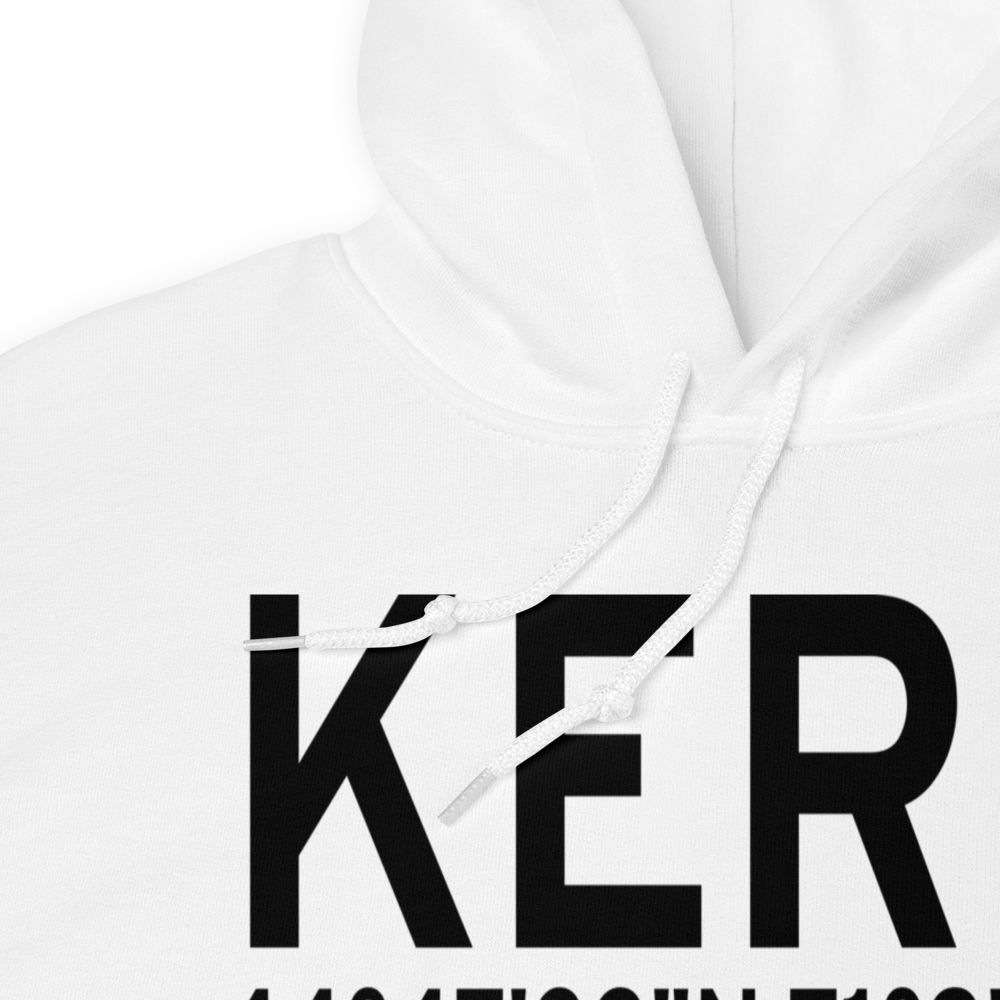 Errol Airport (KERR) ICAO Hoodie Sweatshirt 