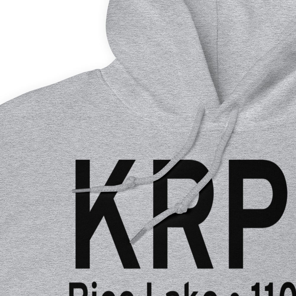 Rice Lake Regional Airport - Carl's Field (KRPD) ICAO Hoodie Sweatshirt 