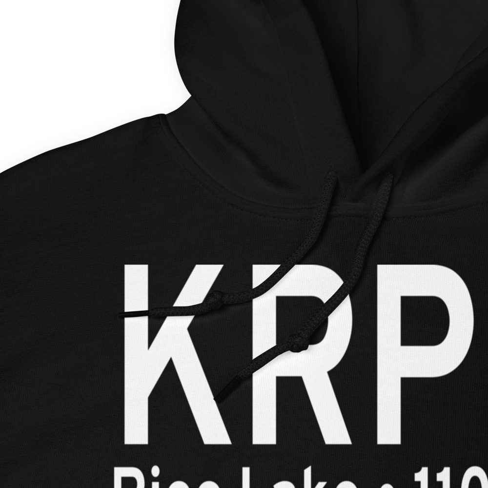 Rice Lake Regional Airport - Carl's Field (KRPD) ICAO Hoodie Sweatshirt 