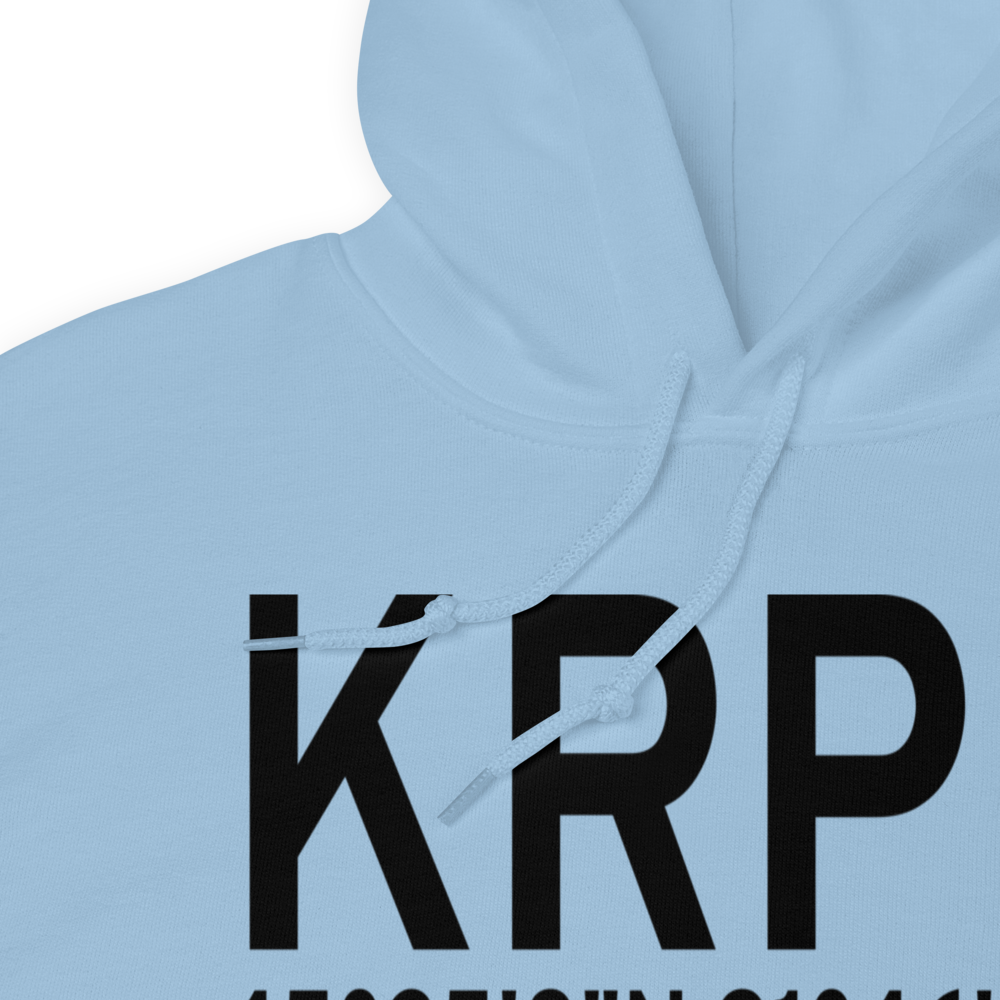 Rice Lake Regional Airport - Carl's Field (KRPD) ICAO Hoodie Sweatshirt 