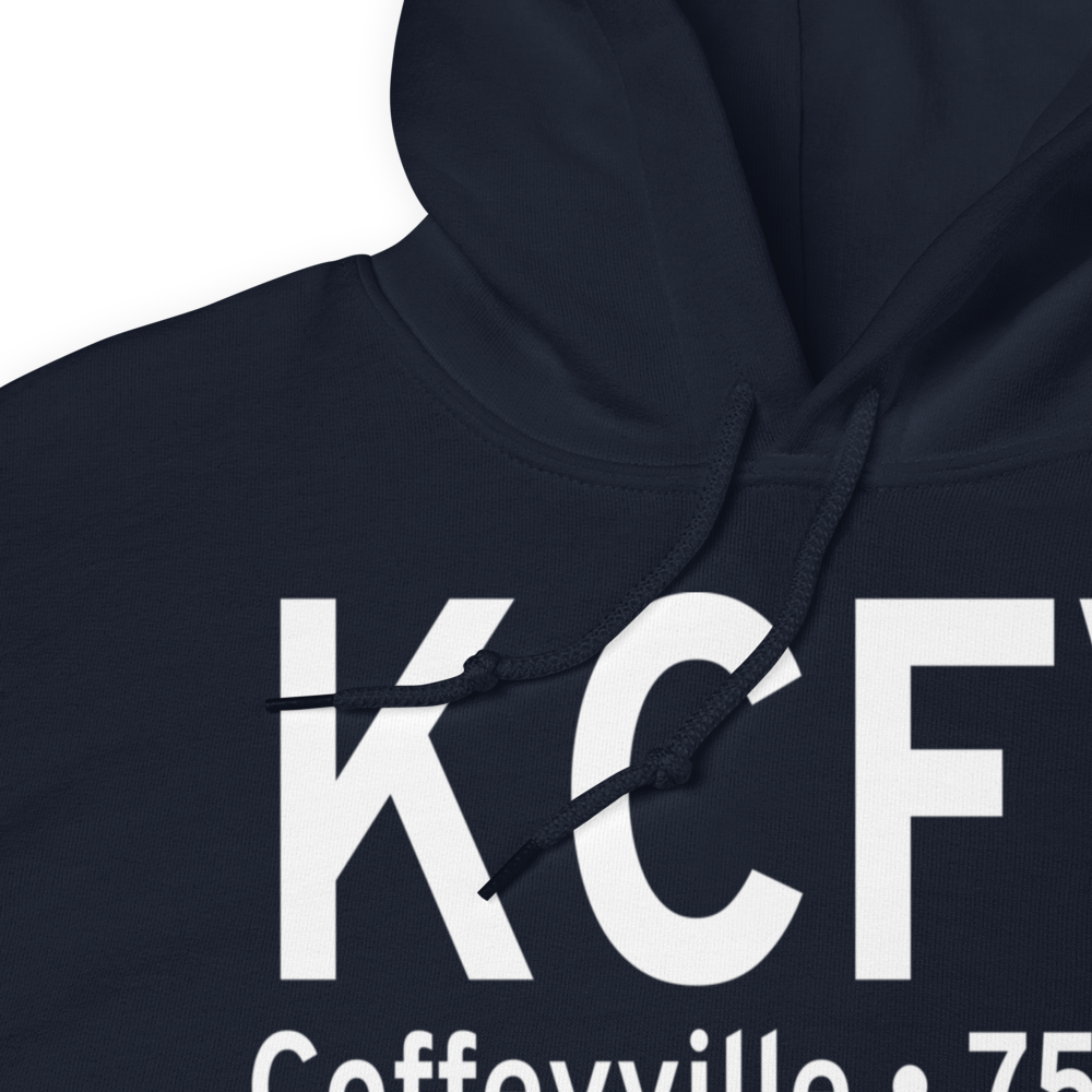 Coffeyville Municipal Airport (KCFV) ICAO Hoodie Sweatshirt 