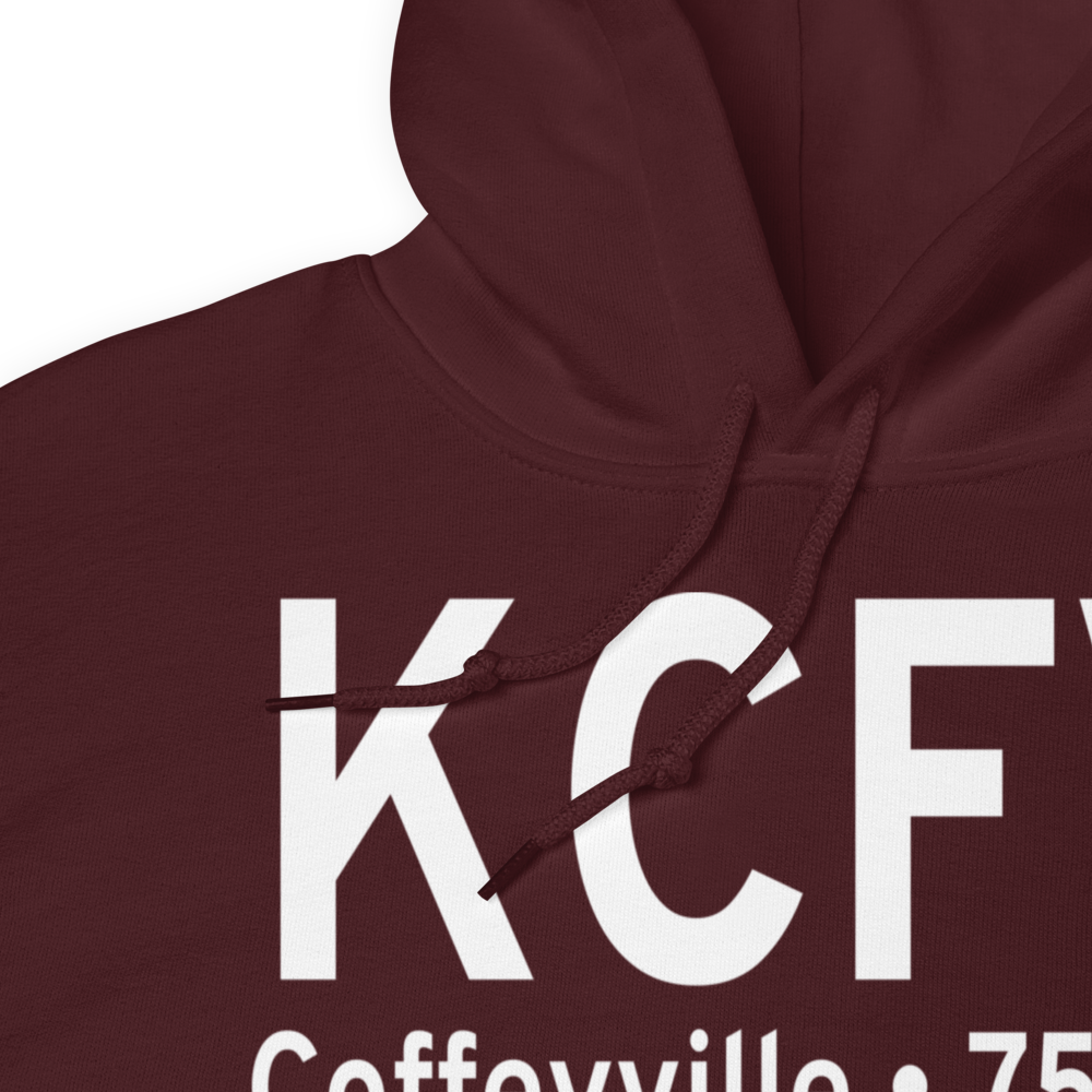 Coffeyville Municipal Airport (KCFV) ICAO Hoodie Sweatshirt 