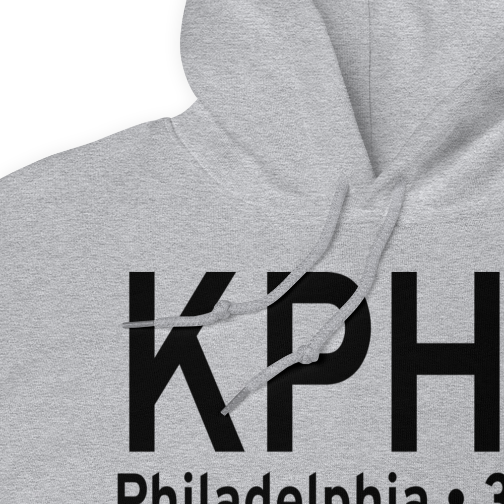 Philadelphia International Airport (KPHL) ICAO Hoodie Sweatshirt 