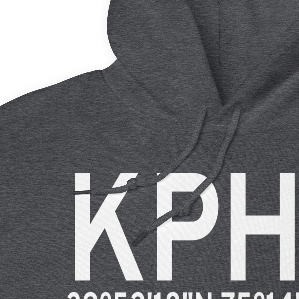 Philadelphia International Airport (KPHL) ICAO Hoodie Sweatshirt 