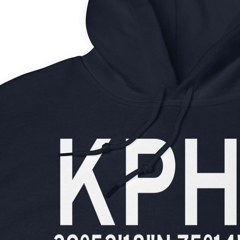 Philadelphia International Airport (KPHL) ICAO Hoodie Sweatshirt 