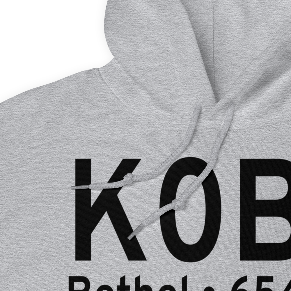 Bethel Regional Airport (K0B1) ICAO Hoodie Sweatshirt 
