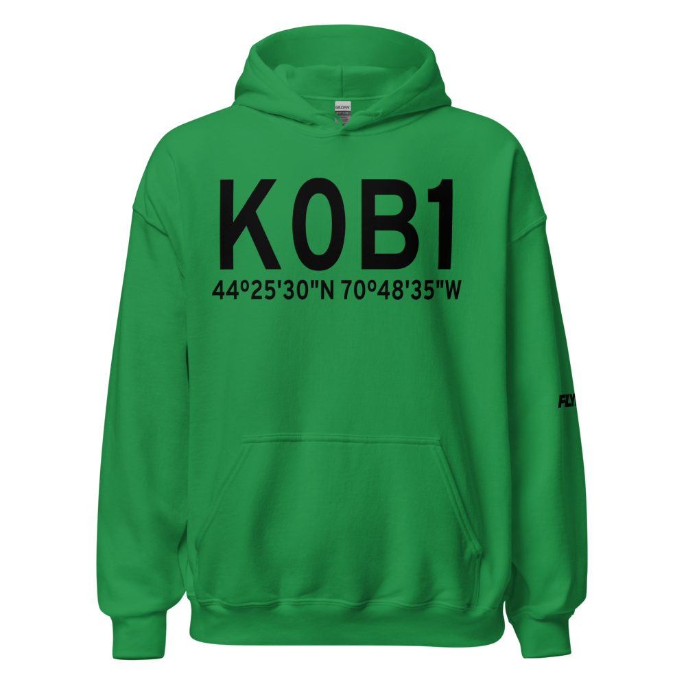 Bethel Regional Airport (K0B1) ICAO Hoodie Sweatshirt 