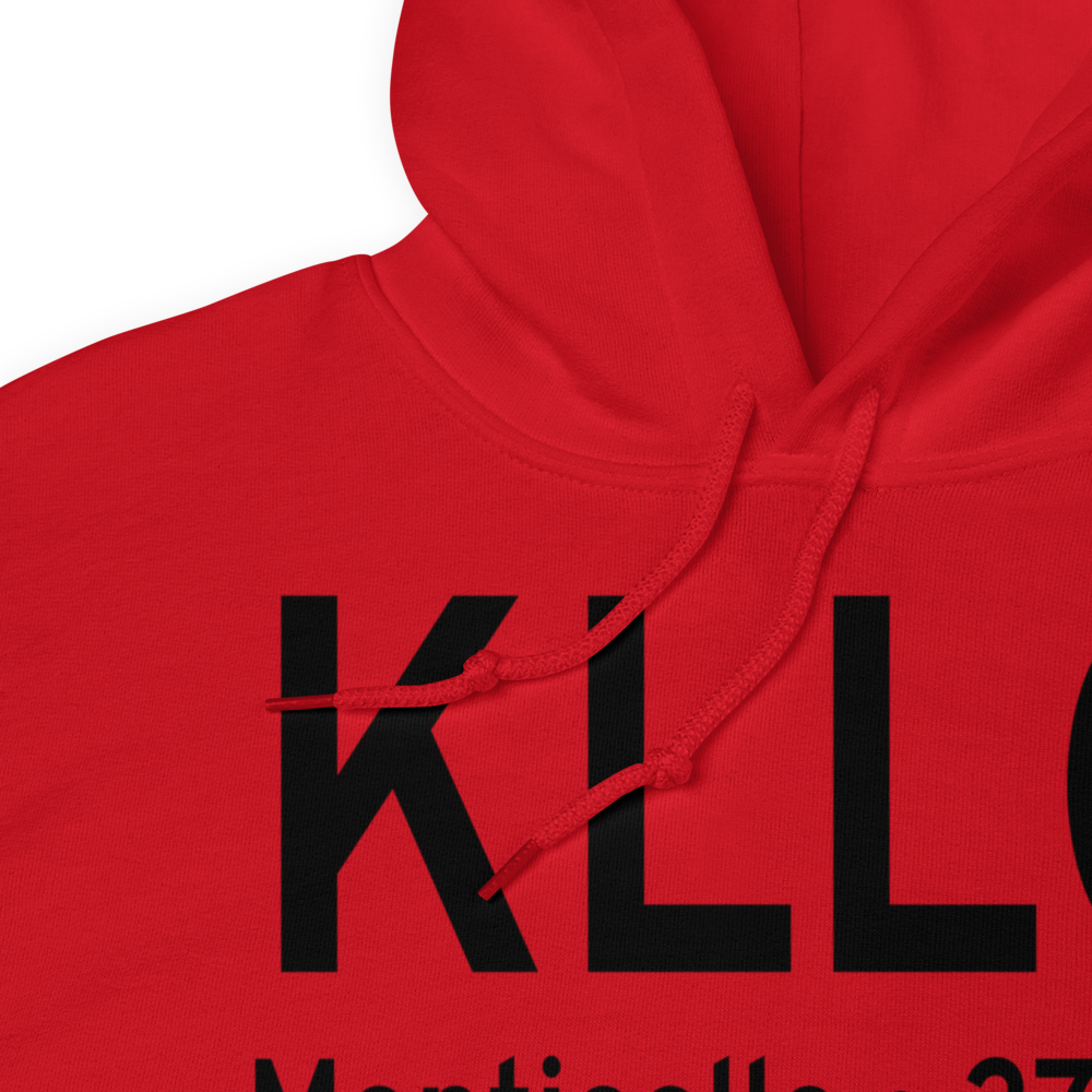 Monticello Municipal Ellis Field (KLLQ) ICAO Hoodie Sweatshirt 
