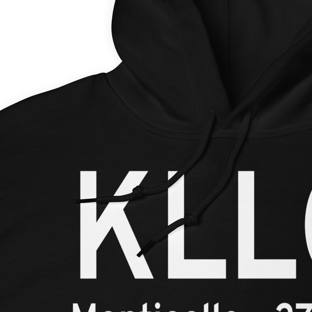 Monticello Municipal Ellis Field (KLLQ) ICAO Hoodie Sweatshirt 