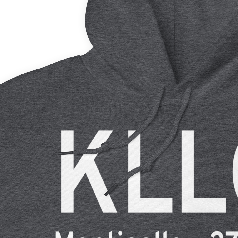 Monticello Municipal Ellis Field (KLLQ) ICAO Hoodie Sweatshirt 