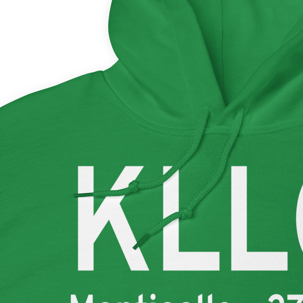 Monticello Municipal Ellis Field (KLLQ) ICAO Hoodie Sweatshirt 