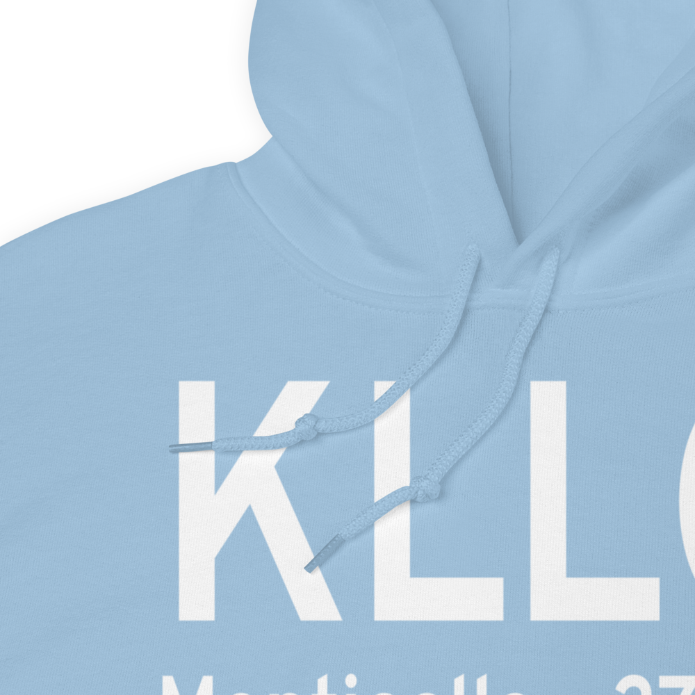 Monticello Municipal Ellis Field (KLLQ) ICAO Hoodie Sweatshirt 