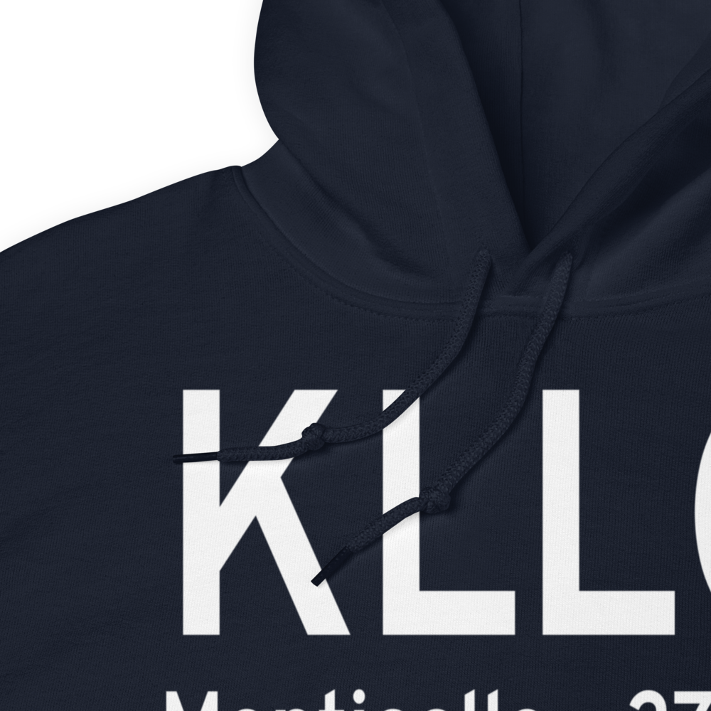 Monticello Municipal Ellis Field (KLLQ) ICAO Hoodie Sweatshirt 