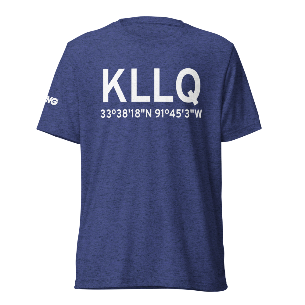 Monticello Municipal Ellis Field (KLLQ) ICAO Tri-blend T-Shirt 