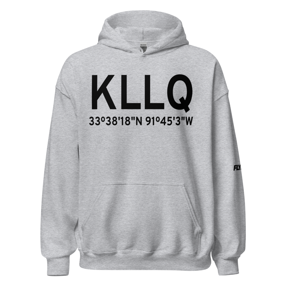 Monticello Municipal Ellis Field (KLLQ) ICAO Hoodie Sweatshirt 