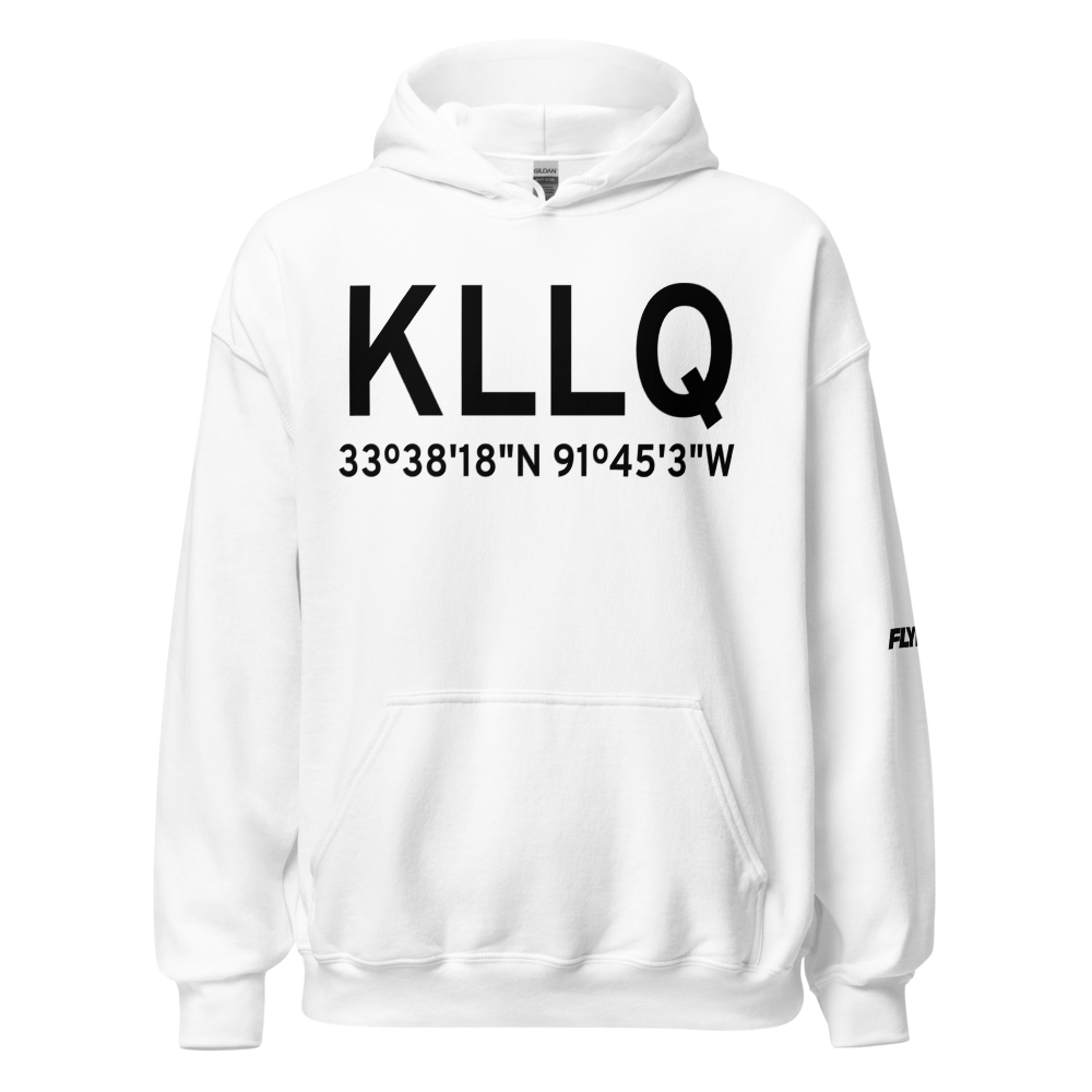 Monticello Municipal Ellis Field (KLLQ) ICAO Hoodie Sweatshirt 