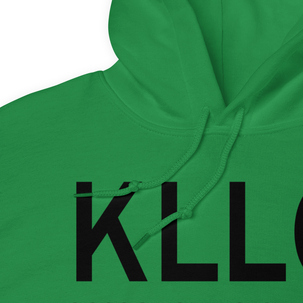 Monticello Municipal Ellis Field (KLLQ) ICAO Hoodie Sweatshirt 