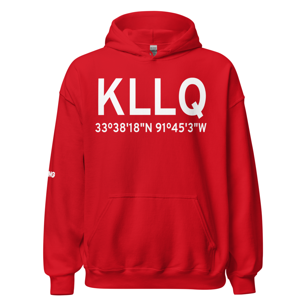 Monticello Municipal Ellis Field (KLLQ) ICAO Hoodie Sweatshirt 