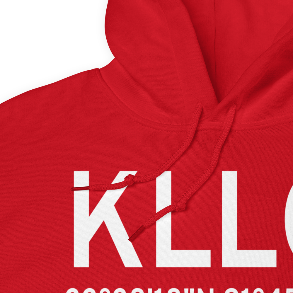 Monticello Municipal Ellis Field (KLLQ) ICAO Hoodie Sweatshirt 
