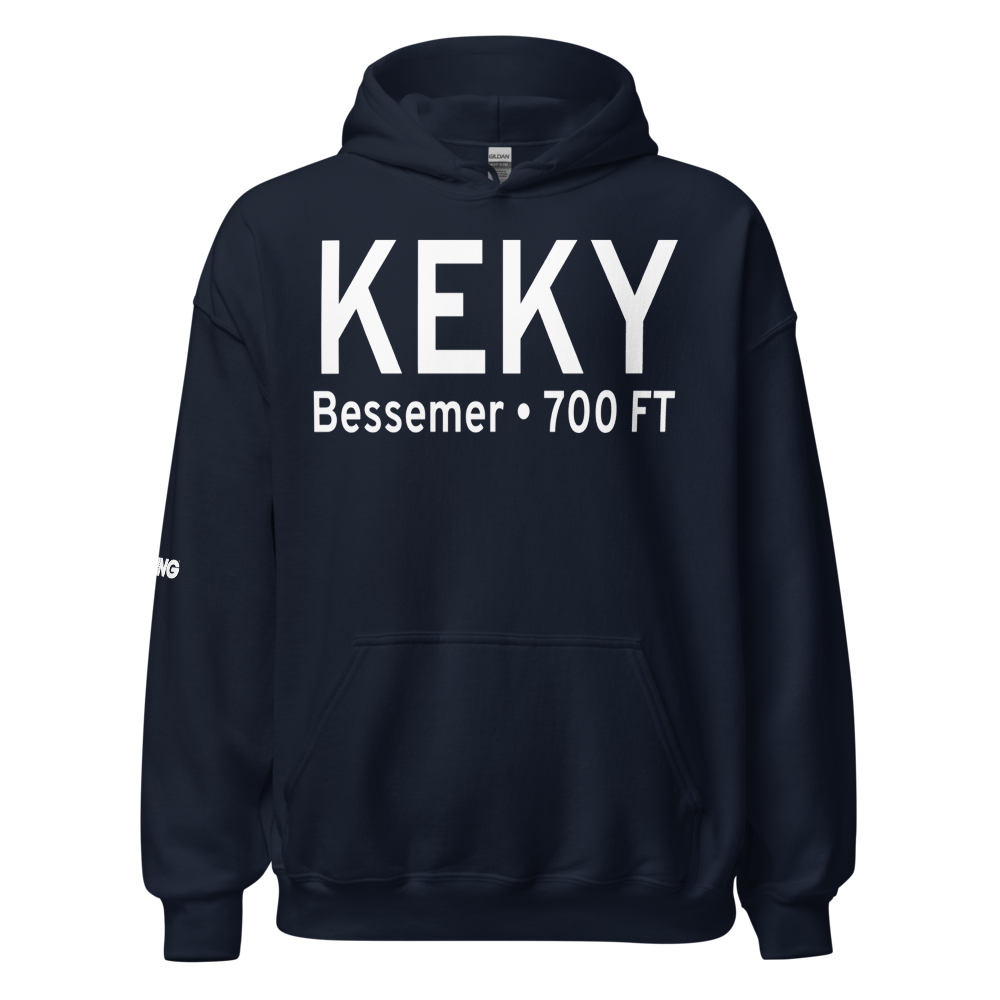 Bessemer Airport (KEKY) ICAO Hoodie Sweatshirt 
