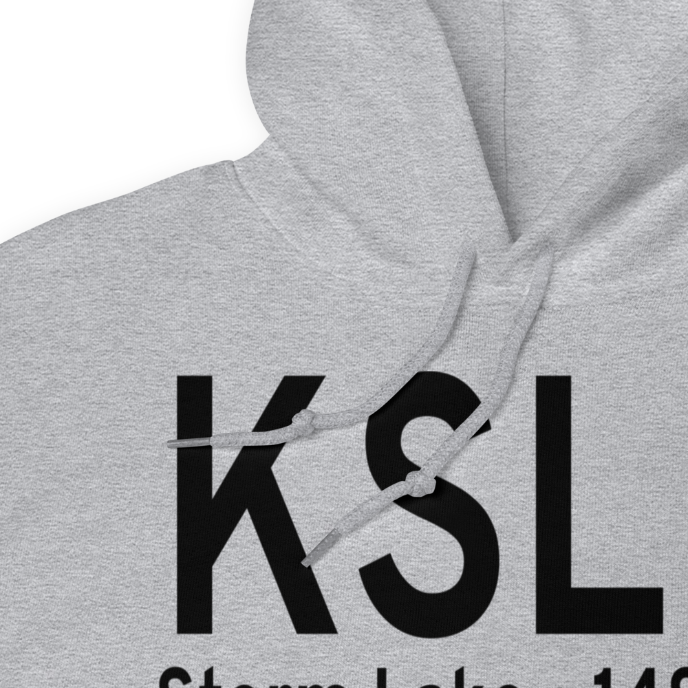 Storm Lake Municipal Airport (KSLB) ICAO Hoodie Sweatshirt 