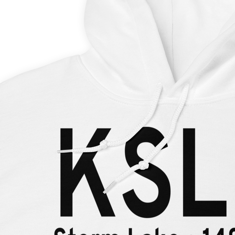 Storm Lake Municipal Airport (KSLB) ICAO Hoodie Sweatshirt 