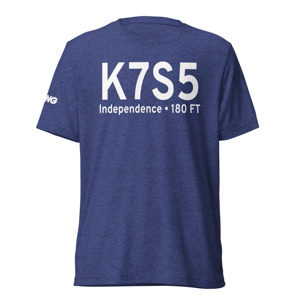 Independence State Airport (K7S5) ICAO Tri-blend T-Shirt 