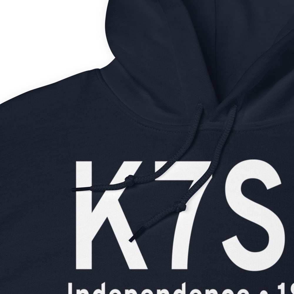 Independence State Airport (K7S5) ICAO Hoodie Sweatshirt 