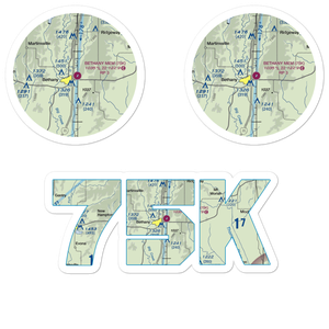 Bethany Memorial Airport (75K) VFR Sectional Sticker Pack