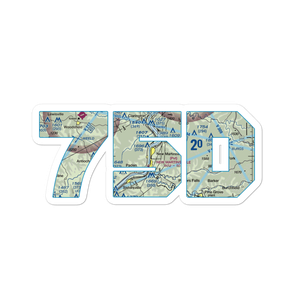 P W Johnson Memorial Airport (75D) VFR Sectional Sticker