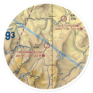 Orogrande Airport (75C) VFR Sectional Sticker (20 mile)