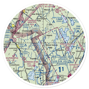 Seven G S Seaplane Base (75B) VFR Sectional Sticker (30 mile)