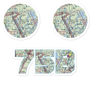 Seven G S Seaplane Base (75B) VFR Sectional Sticker Pack