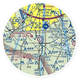 Horizon Airport (74R) VFR Sectional Sticker (20 mile)