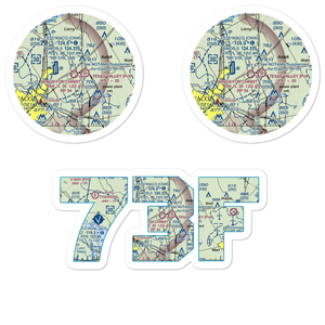 Wings For Christ International Flight Academy Airport (73F) VFR Sectional Sticker Pack