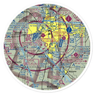 Westport Auxiliary Airport (72K) VFR Sectional Sticker (30 mile)