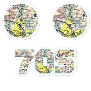 Mead Flying Service Airport (70S) VFR Sectional Sticker Pack