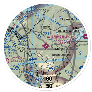 Spring Hill Airport (70N) VFR Sectional Sticker (20 mile)