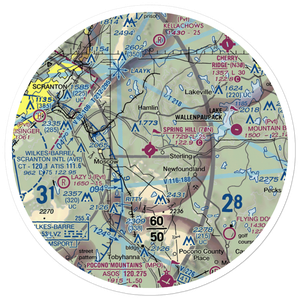 Spring Hill Airport (70N) VFR Sectional Sticker (30 mile)