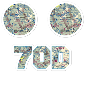 Titus Field (70D) VFR Sectional Sticker Pack