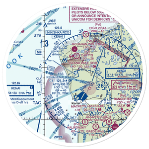 Arness Lake Airport (6Z1) VFR Sectional Sticker (30 mile)