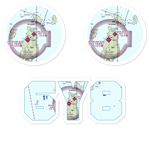 Welke Airport (6Y8) VFR Sectional Sticker Pack