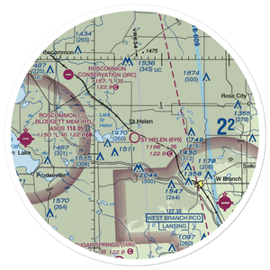 St Helen Airport (6Y6) VFR Sectional Sticker (30 mile)
