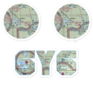 St Helen Airport (6Y6) VFR Sectional Sticker Pack