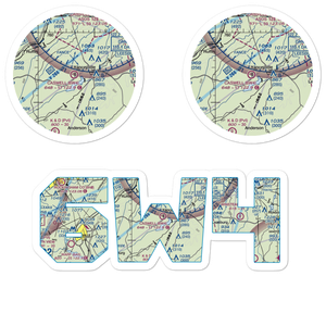 Caswell Airport (6W4) VFR Sectional Sticker Pack