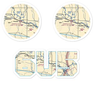 Hinsdale Airport (6U5) VFR Sectional Sticker Pack