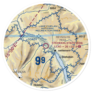 Stehekin State Airport (6S9) VFR Sectional Sticker (20 mile)