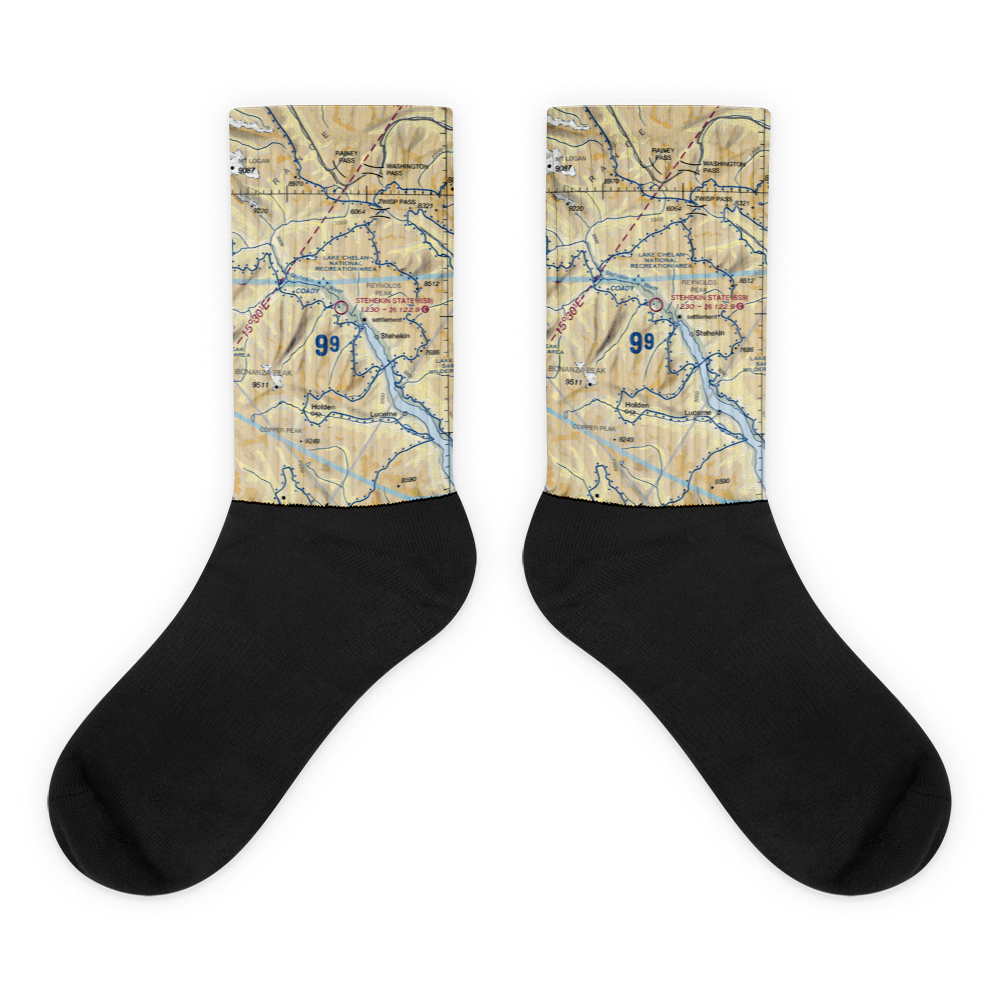 Stehekin State Airport (6S9) VFR Sectional Socks 