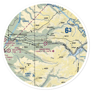 Davis Airport (6S4) VFR Sectional Sticker (30 mile)
